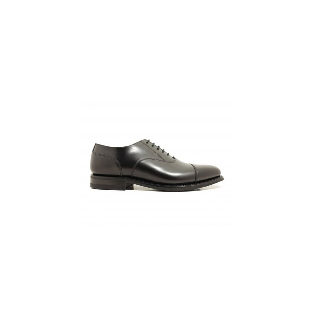 (11 (Adults')) 300 Black G-Width Polished Leather G Width Mens Oxford Lace Up Shoes