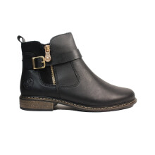 (3.5 (Adults')) Z4959-00 | Philippa | Black Leather | Women's Ankle Boots