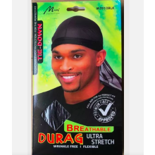 (MURRY DURAG M3910BLK ULTRA STRETCH ) CAP, Dome, Bonnet, Sleeping Cap Hair Net, Wrap