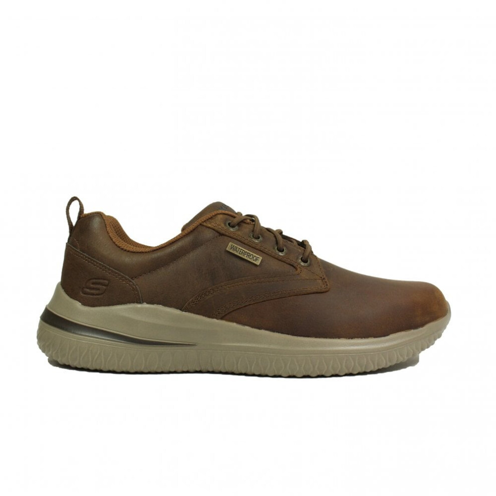 (10 (Adults')) Delson 3.0 - Glavine | Brown Leather | Men's Waterproof Shoes