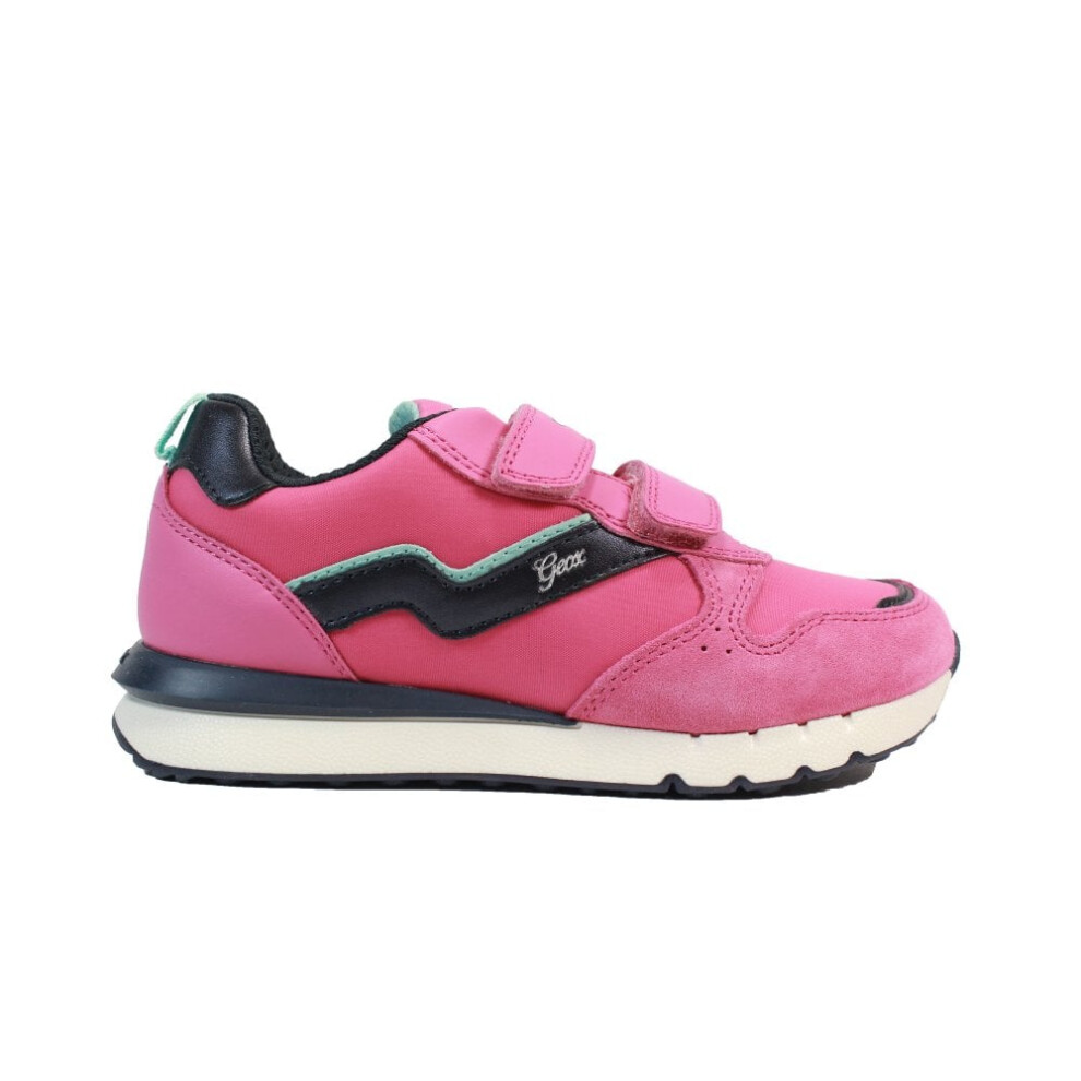 (13 (Children's)) Fastics | Fuchsia/Navy | Childrens Rip Tape Trainers