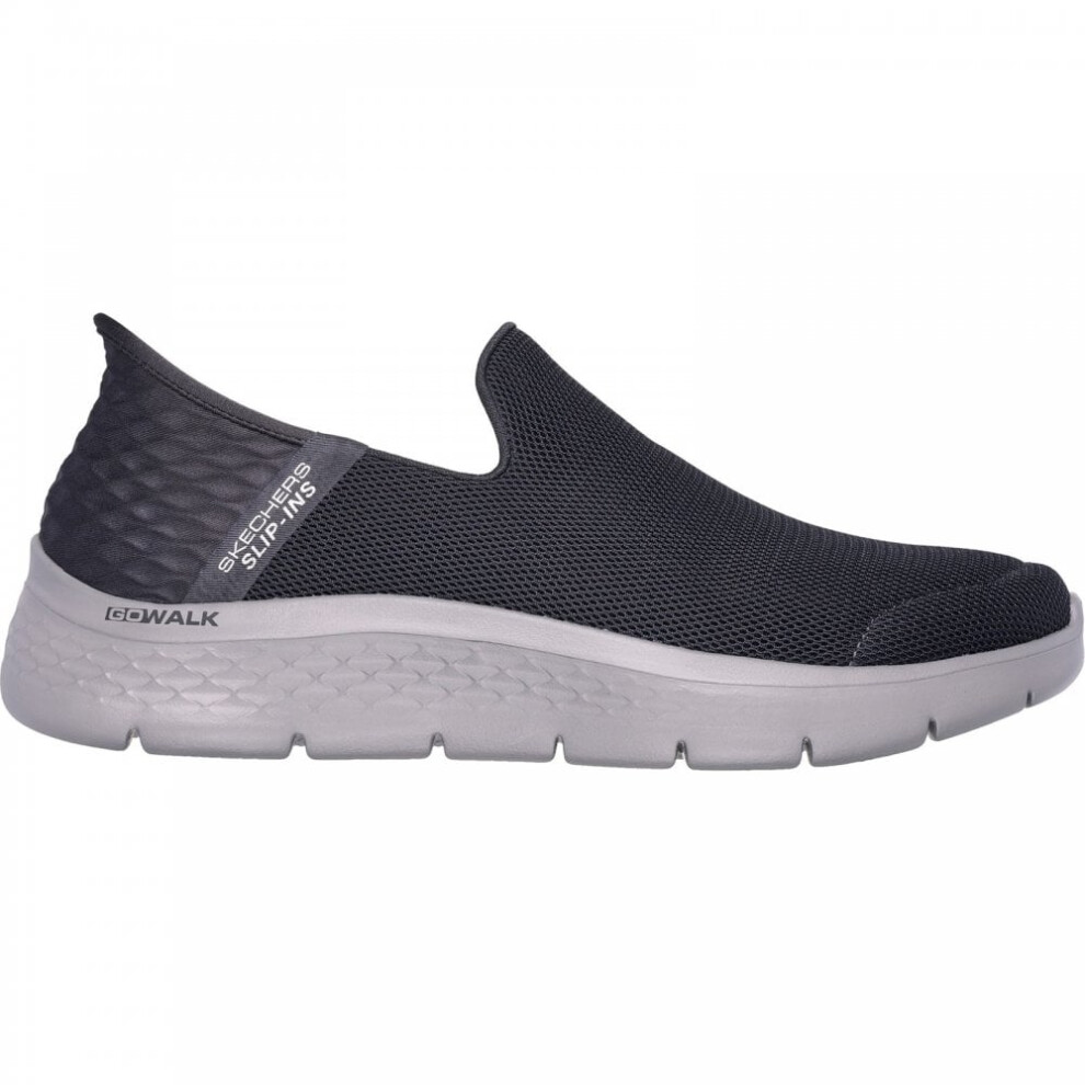 (6 (Adults')) Slip-ins: GO WALK FLEX- No Hands | Dark Grey | Men's Lightweight Slip-on Trainer Shoes