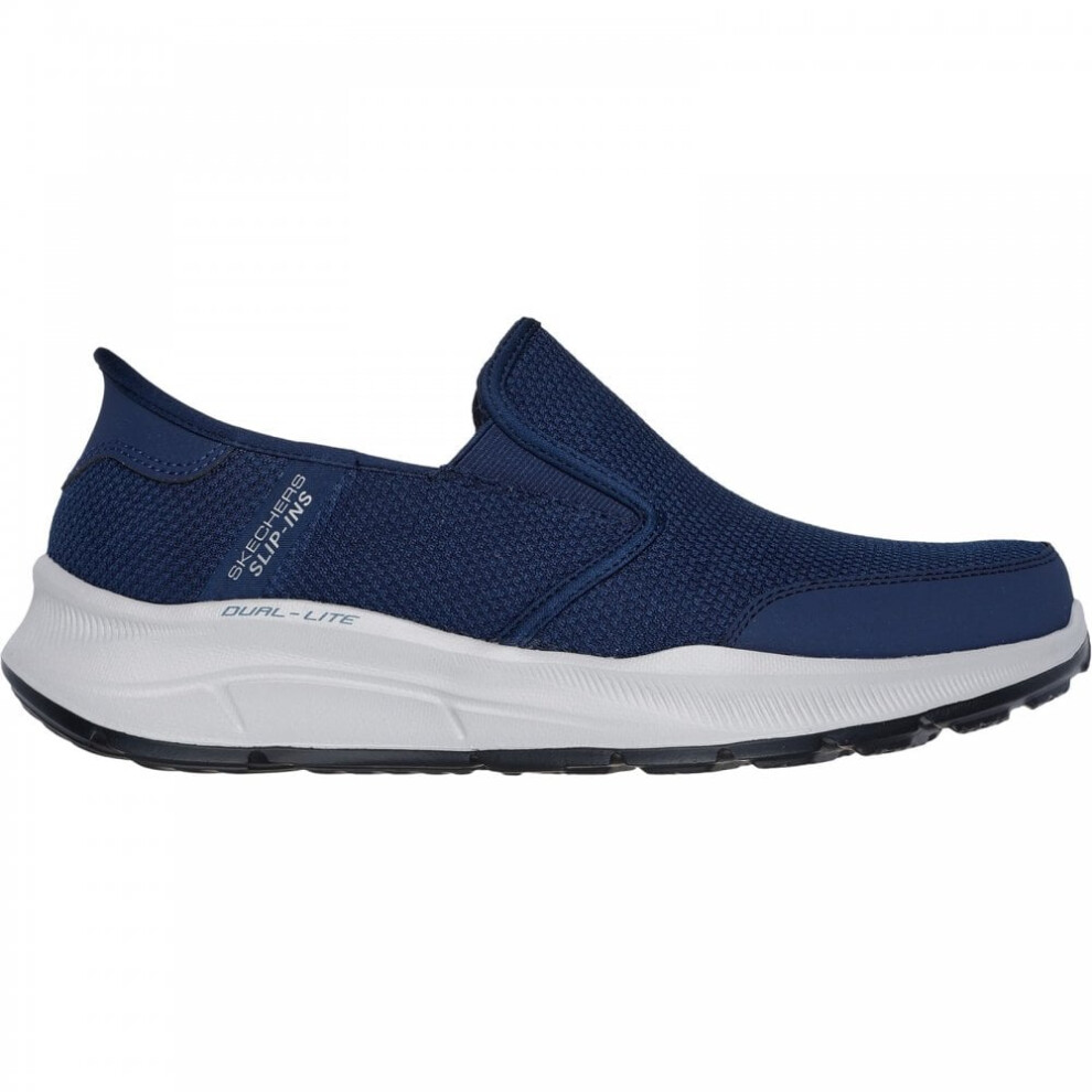 (12 (Adults')) Slip-ins Relaxed Fit: Equalizer 5.0 - Drayze | Navy | Men's Hands-Free Slip-on Trainer Style Shoes