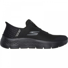 (5 (Adults')) GO WALK Flex - Grand Entry | Black | Women's Comfy Hands Free Slip-In Trainers