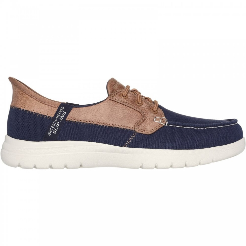 Skechers (3 (Adults')) On-The-Go Flex - Palmilla | Navy | Womens Slip Ins Deck Shoes