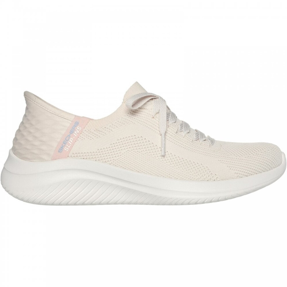 (4 (Adults')) Ultra Flex 3.0 - Brilliant | Natural | Womens Slip Ins Trainers