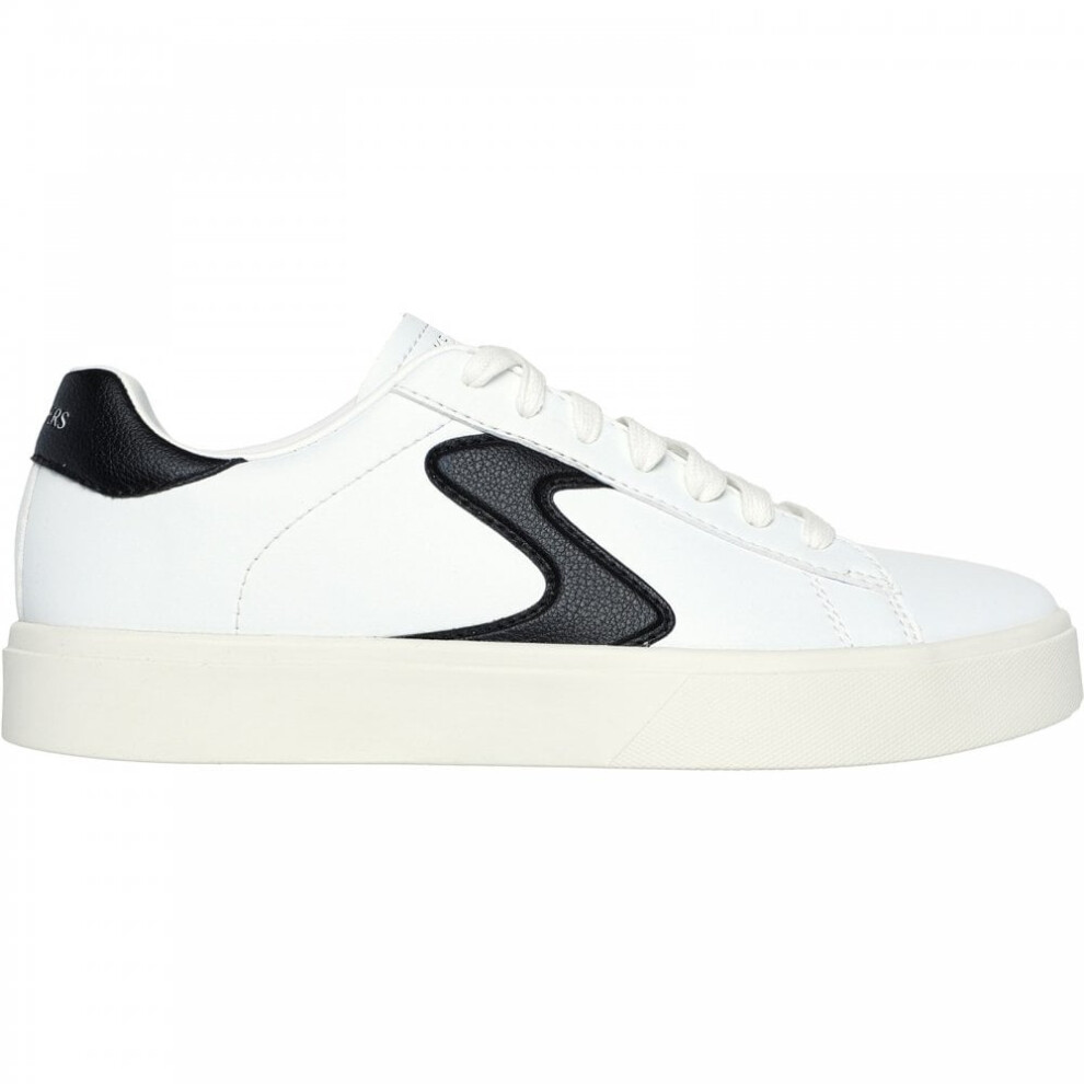 (8 (Adults')) Eden LX - Beaming Glory | White/Black | Womens Lace Up Trainers