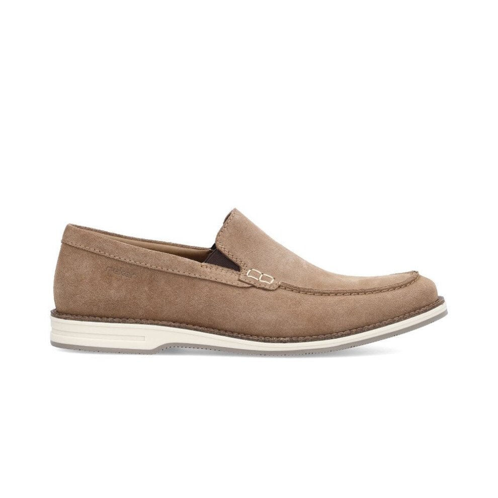 (7.5 (Adults')) 12551-64 | Light Brown | Mens Smart Moccasin Shoes