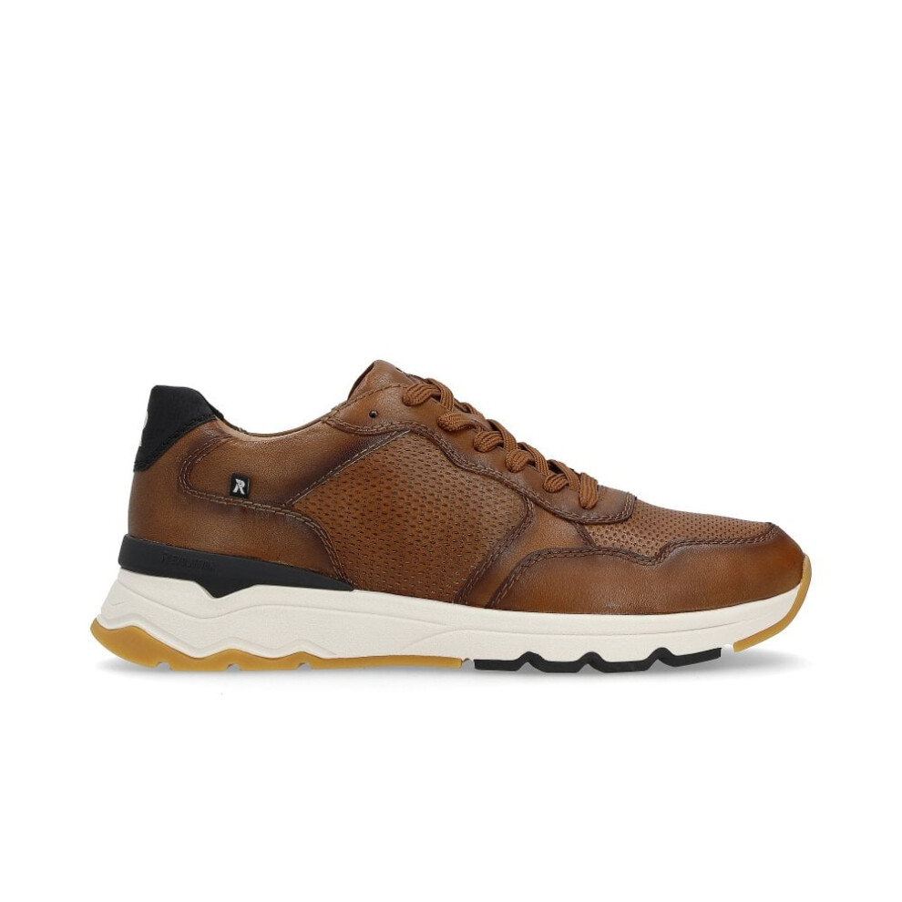 (8 (Adults')) U0900-24 | Brown Leather | Mens Trainers