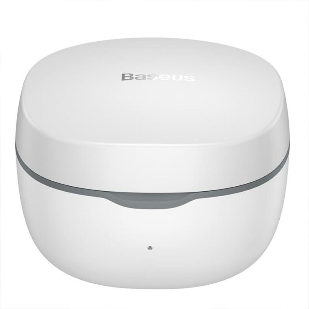 (White) Baseus Wm01 True Wireless Earphones With C-type Charging Interface
