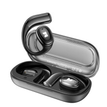 (Black) Monster Open Ear AC311 OWS Headphones Wireless Bluetooth 5.4 Sports Noise Cancelling IPX5 Earphones with Mic