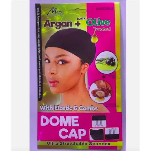 (MURRY M4003BLK) CAP, Dome, Bonnet, Sleeping Cap Hair Net, Wrap