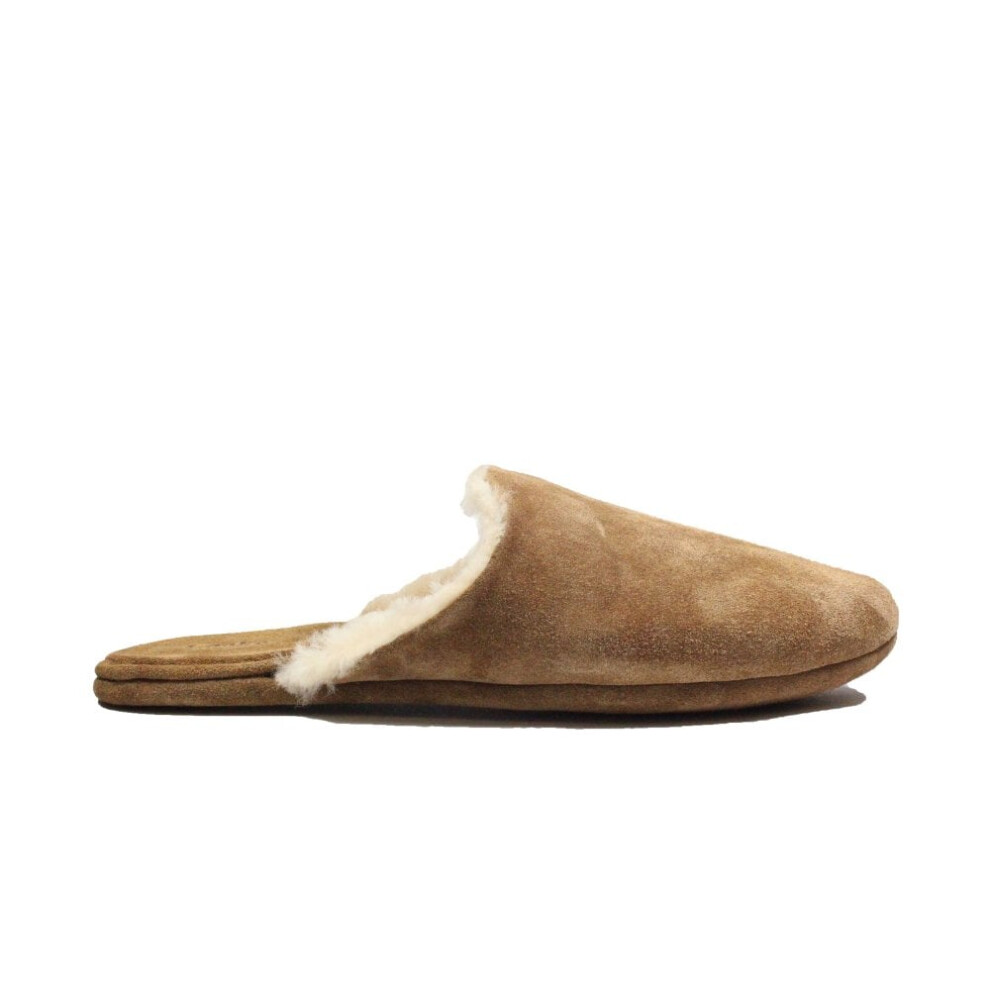 (8 (Adults')) Cavalry | Tan Suede | Men's Mule Slippers