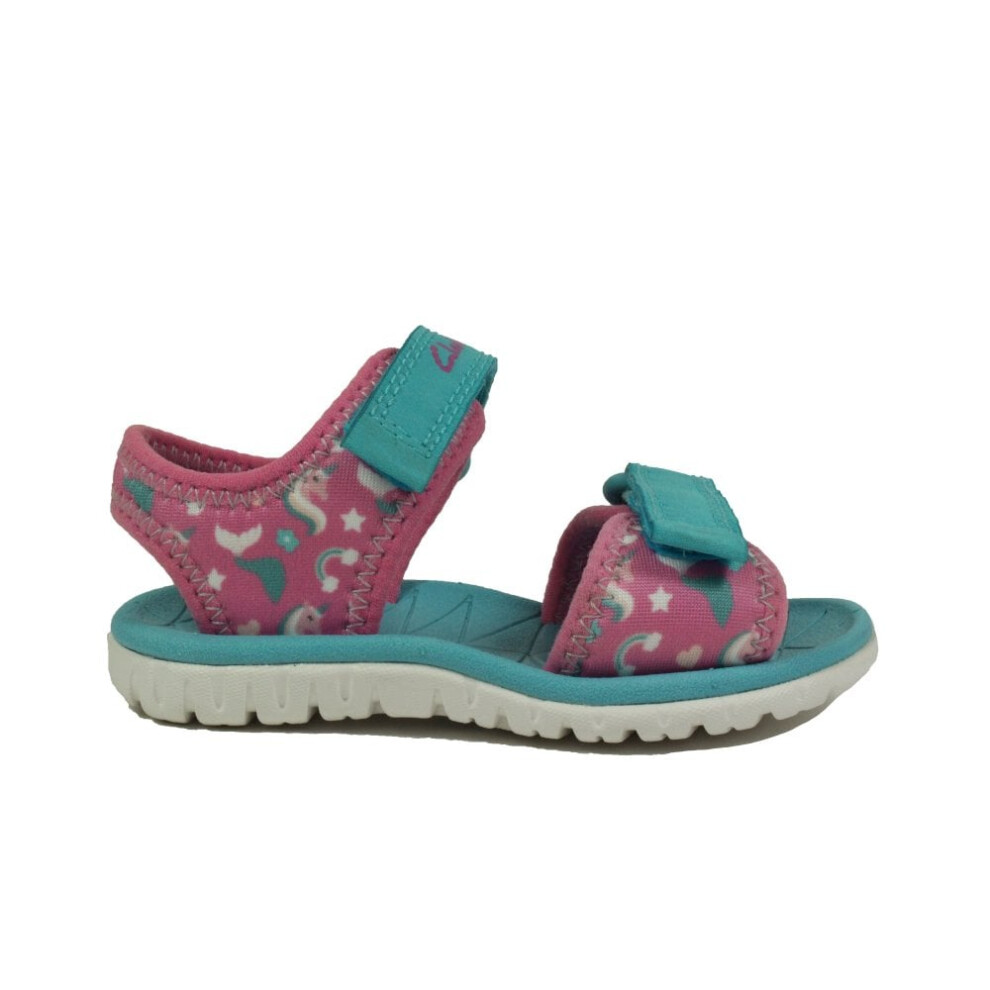 (5.5 (Children's)) Surfing Tide Toddler (24) | Hot Pink | Childrens Rip Tape Sandals