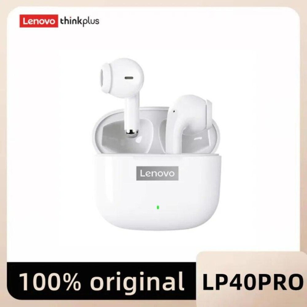 (White) Wireless Lenovo Lp40 Pro Tws Earphones