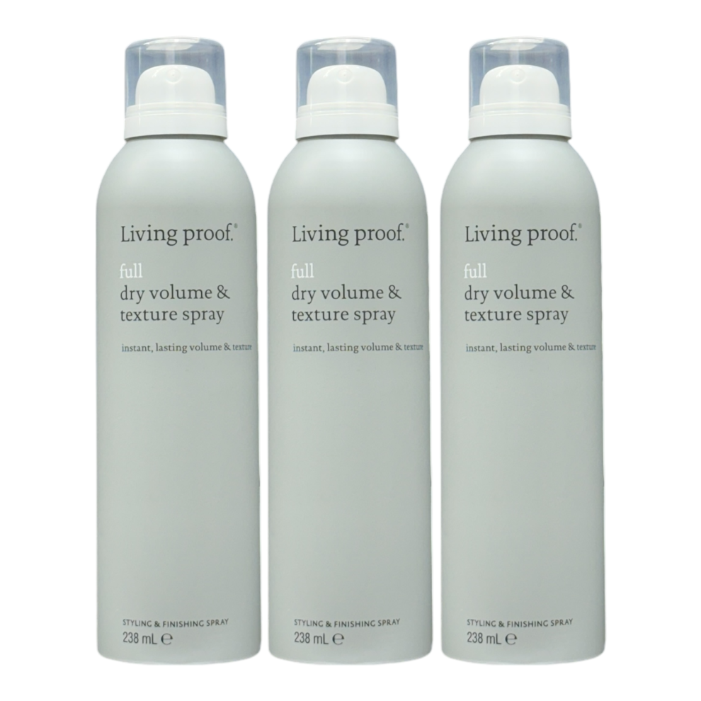 Living Proof Full Dry Volume & Texture Spray 7.5 Oz (Pack of 3)