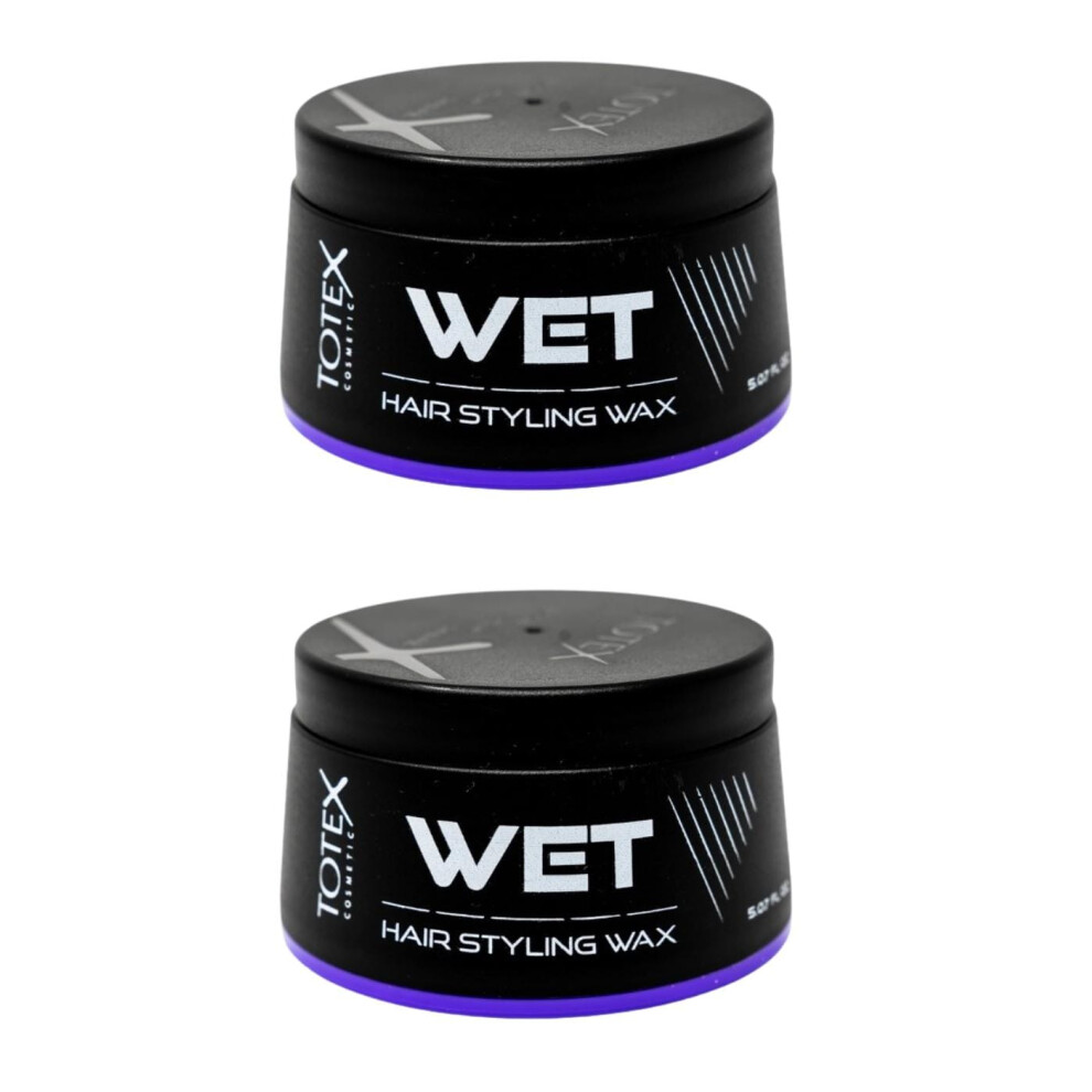 Totex (2Pcs) Hair Styling Wet Wax Wet Look 150 Ml