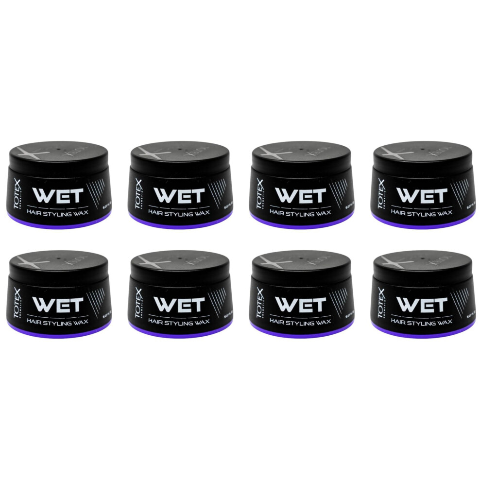 Totex (8Pcs) Hair Styling Wet Wax Wet Look 150 Ml