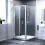 NES Home Jupiter Shower Bi-Fold Door 1000mm & 800mm Side Panel Enclosure Chrome 1