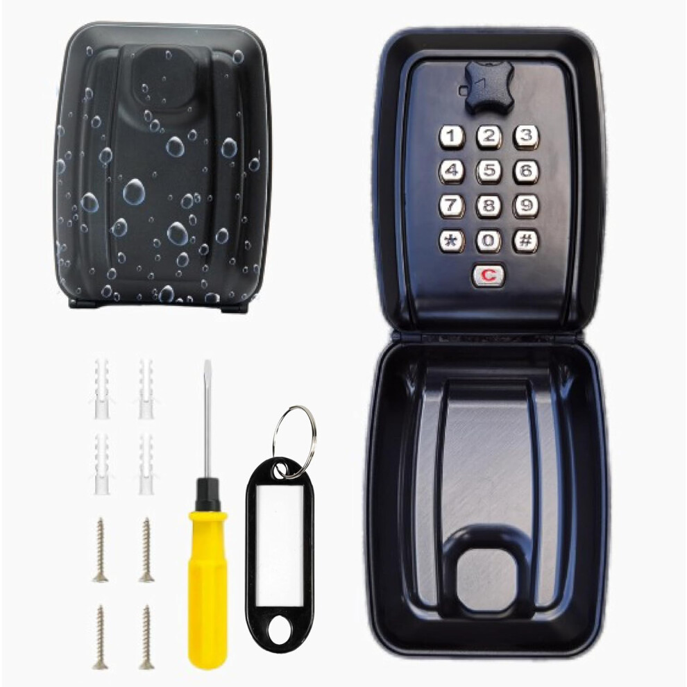 Key Card with White Paper, Key Safe Outdoor for Keys & Cards