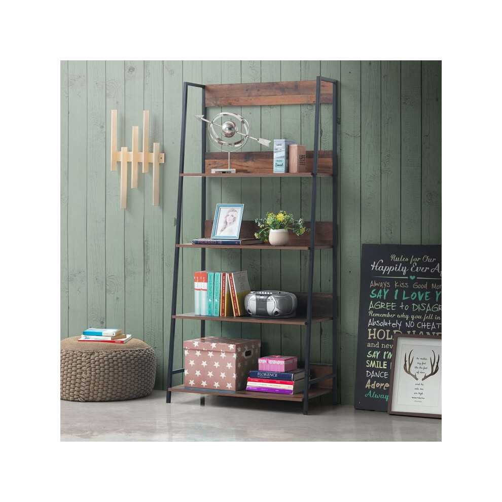 Abbey 4 Shelf Bookcase Stylish Storage Unit for Living Room or Office