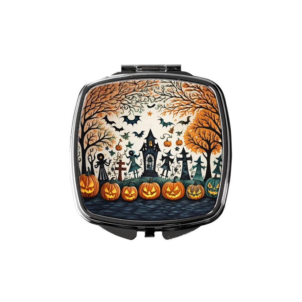 Carolines Treasures Dac2265scm 3 X 2.75 In. Papel Picado Skeletons Spooky Halloween Compact Mirror