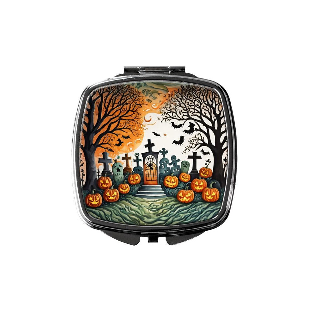 Carolines Treasures Dac2267scm 3 X 2.75 In. Papel Picado Skeletons Spooky Halloween Compact Mirror