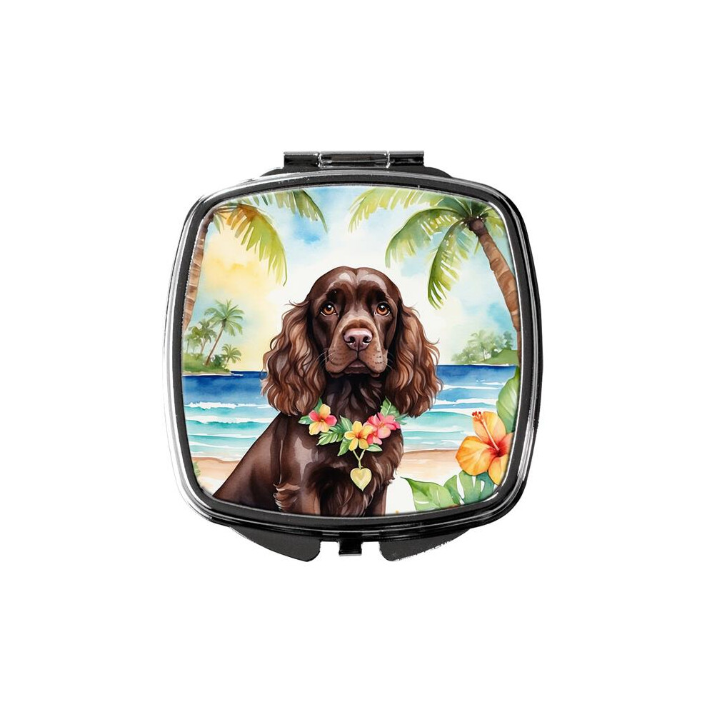 Carolines Treasures Dac6410scm 3 X 2.75 In. Cocker Spaniel Luau Compact Mirror