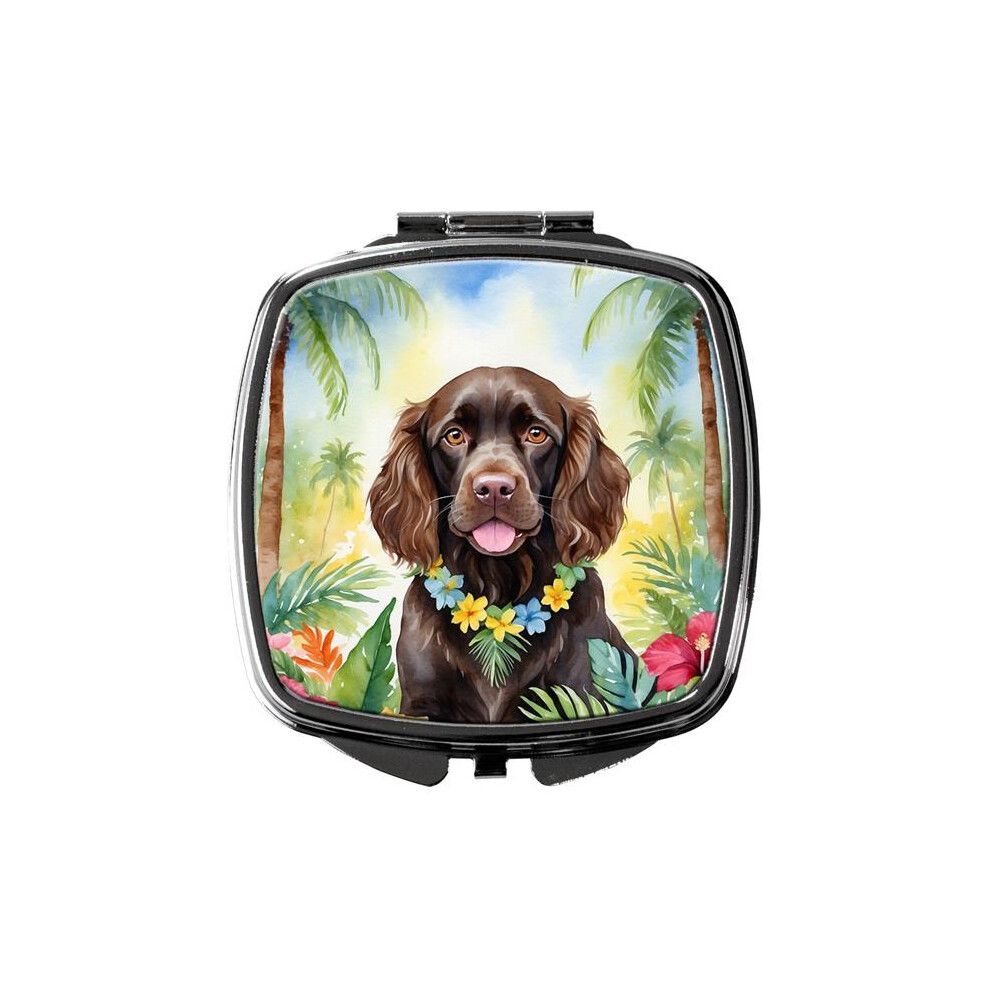 Carolines Treasures Dac6390scm 3 X 2.75 In. Boykin Spaniel Luau Compact Mirror