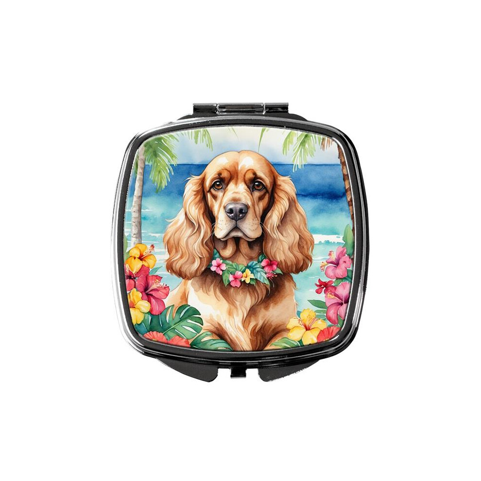 Carolines Treasures Dac6412scm 3 X 2.75 In. Cocker Spaniel Luau Compact Mirror