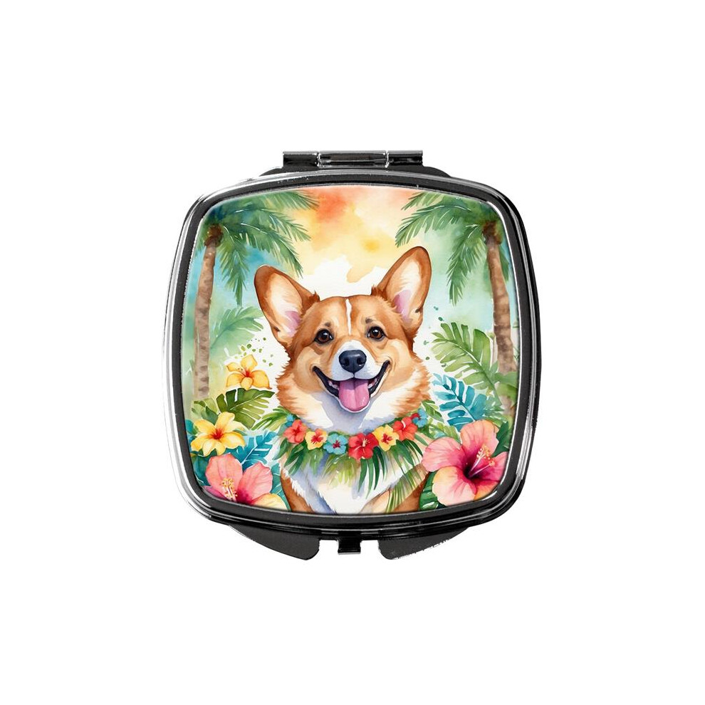 Carolines Treasures Dac6415scm 3 X 2.75 In. Corgi Luau Compact Mirror