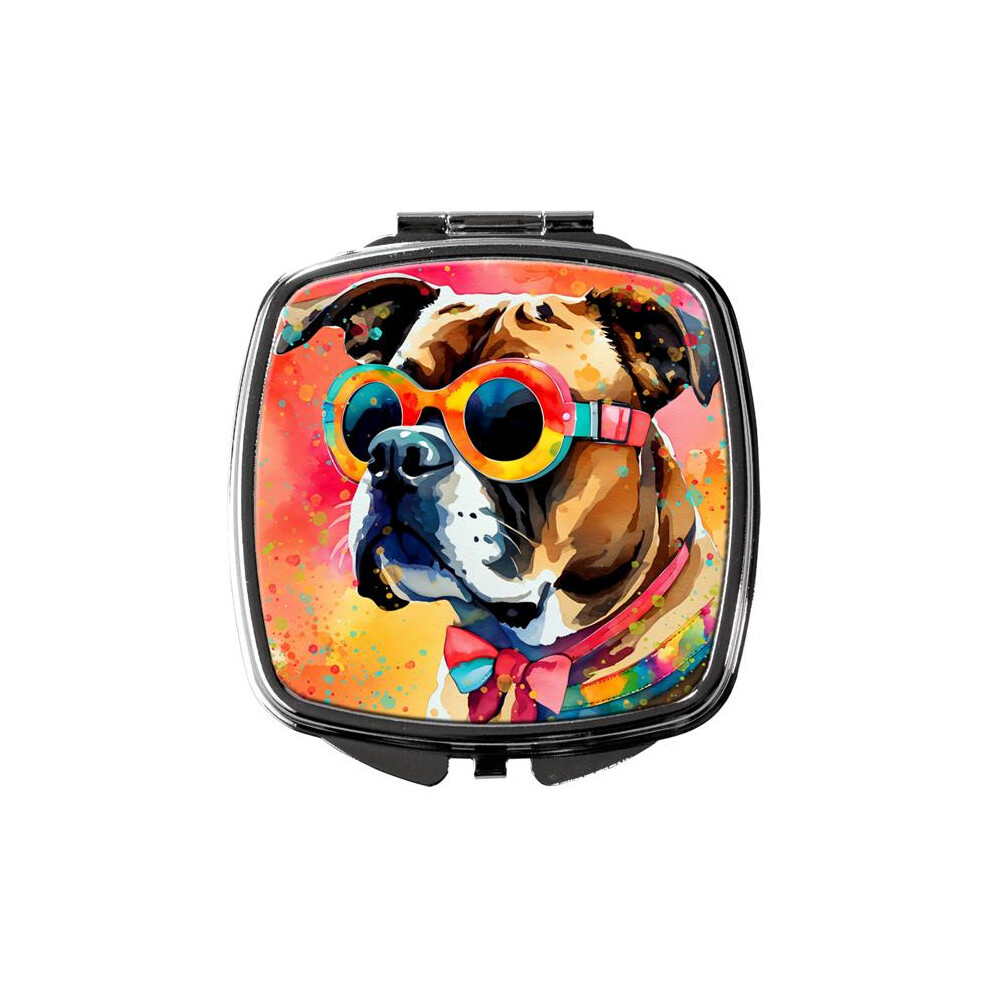 Carolines Treasures Dac2473scm 3 X 2.75 In. Boxer Hippie Dawg Compact Mirror