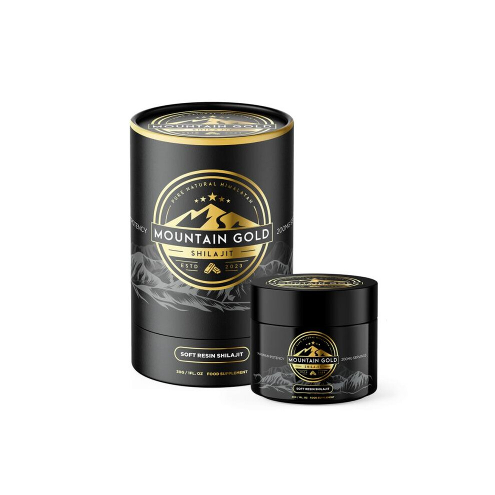 Mountain Gold Shilajit 30gm* Jar (1 Pack Resin) Healthcare Food Supplement