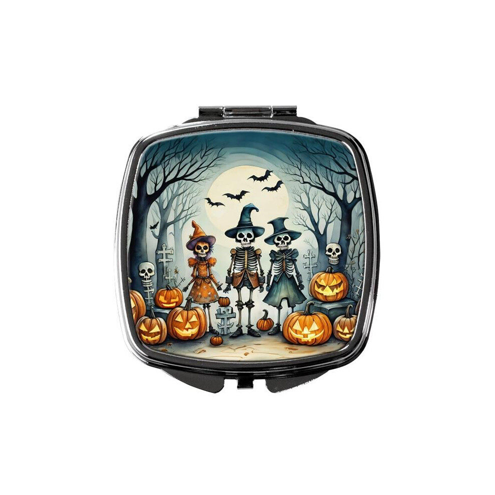 Carolines Treasures Dac2227scm 3 X 2.75 In. Calacas Skeletons Spooky Halloween Compact Mirror