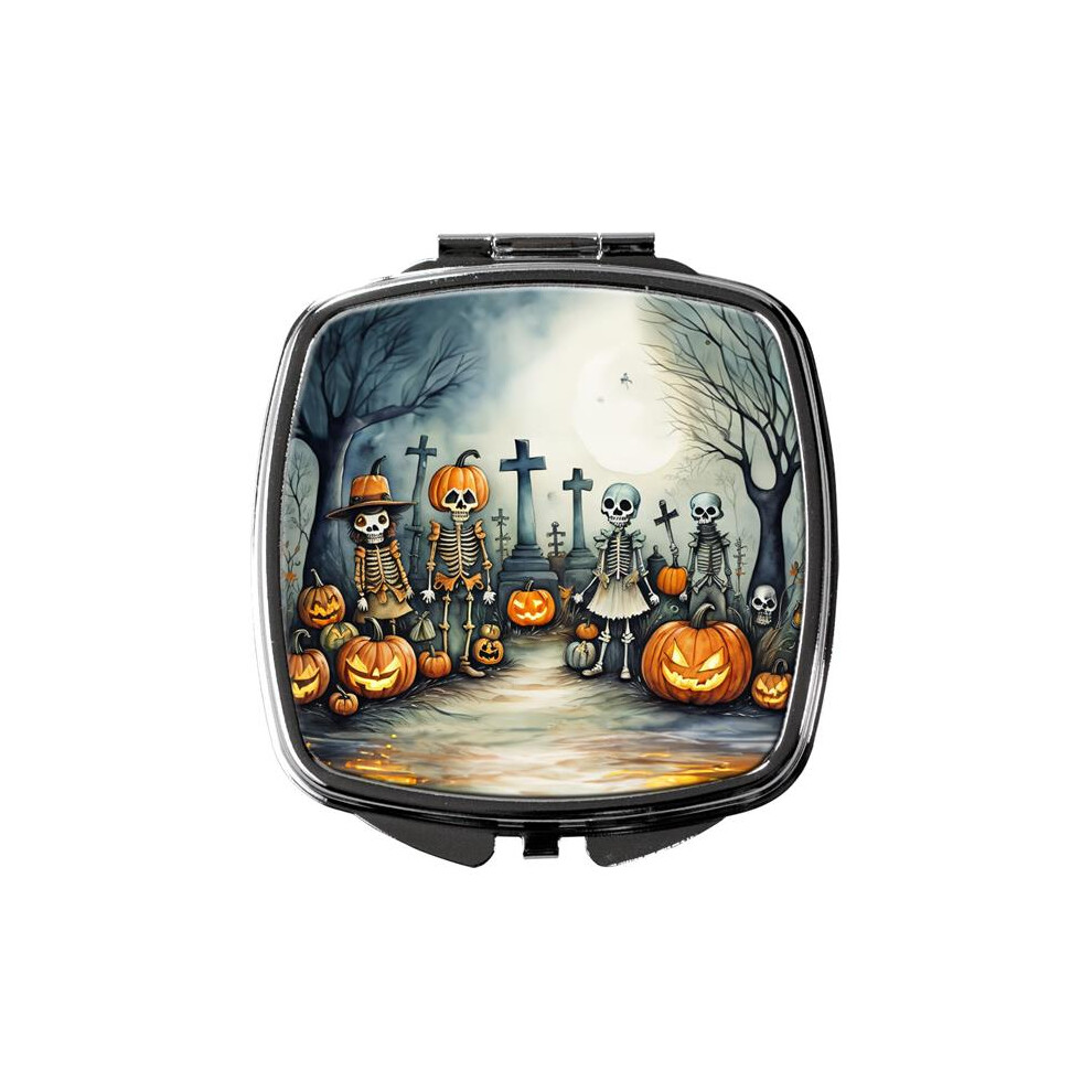 Carolines Treasures Dac2229scm 3 X 2.75 In. Calacas Skeletons Spooky Halloween Compact Mirror