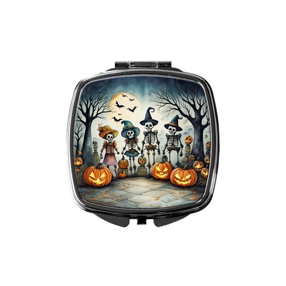 Carolines Treasures Dac2228scm 3 X 2.75 In. Calacas Skeletons Spooky Halloween Compact Mirror