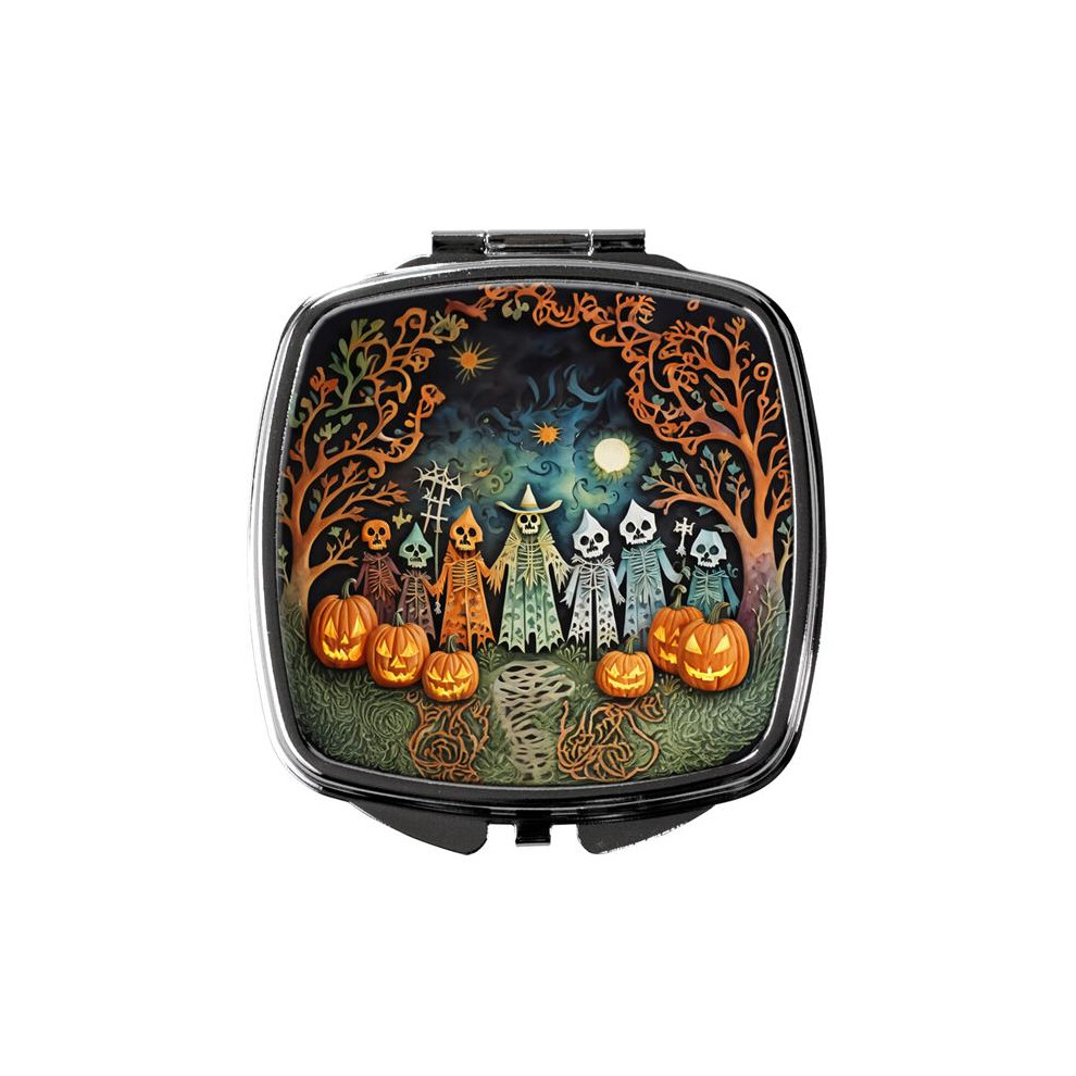 Carolines Treasures Dac2264scm 3 X 2.75 In. Papel Picado Skeletons Spooky Halloween Compact Mirror