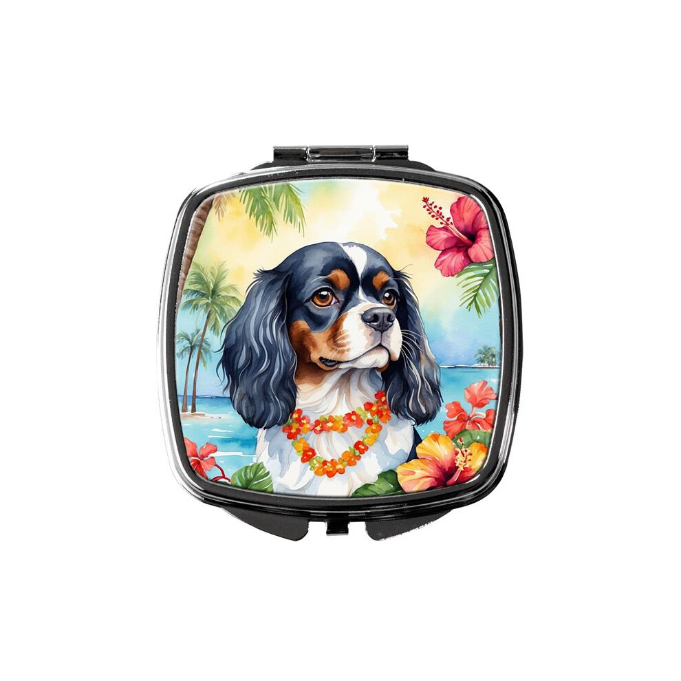 Carolines Treasures Dac6400scm 3 X 2.75 In. Cavalier Spaniel Luau Compact Mirror