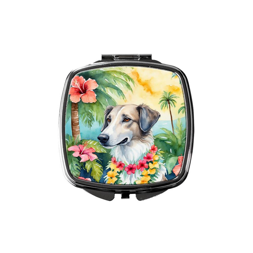 Carolines Treasures Dac6380scm 3 X 2.75 In. Borzoi Luau Compact Mirror