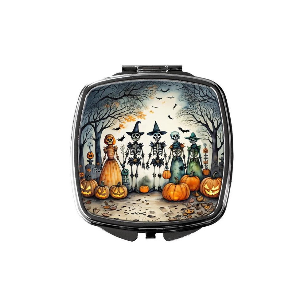 Carolines Treasures Dac2230scm 3 X 2.75 In. Calacas Skeletons Spooky Halloween Compact Mirror