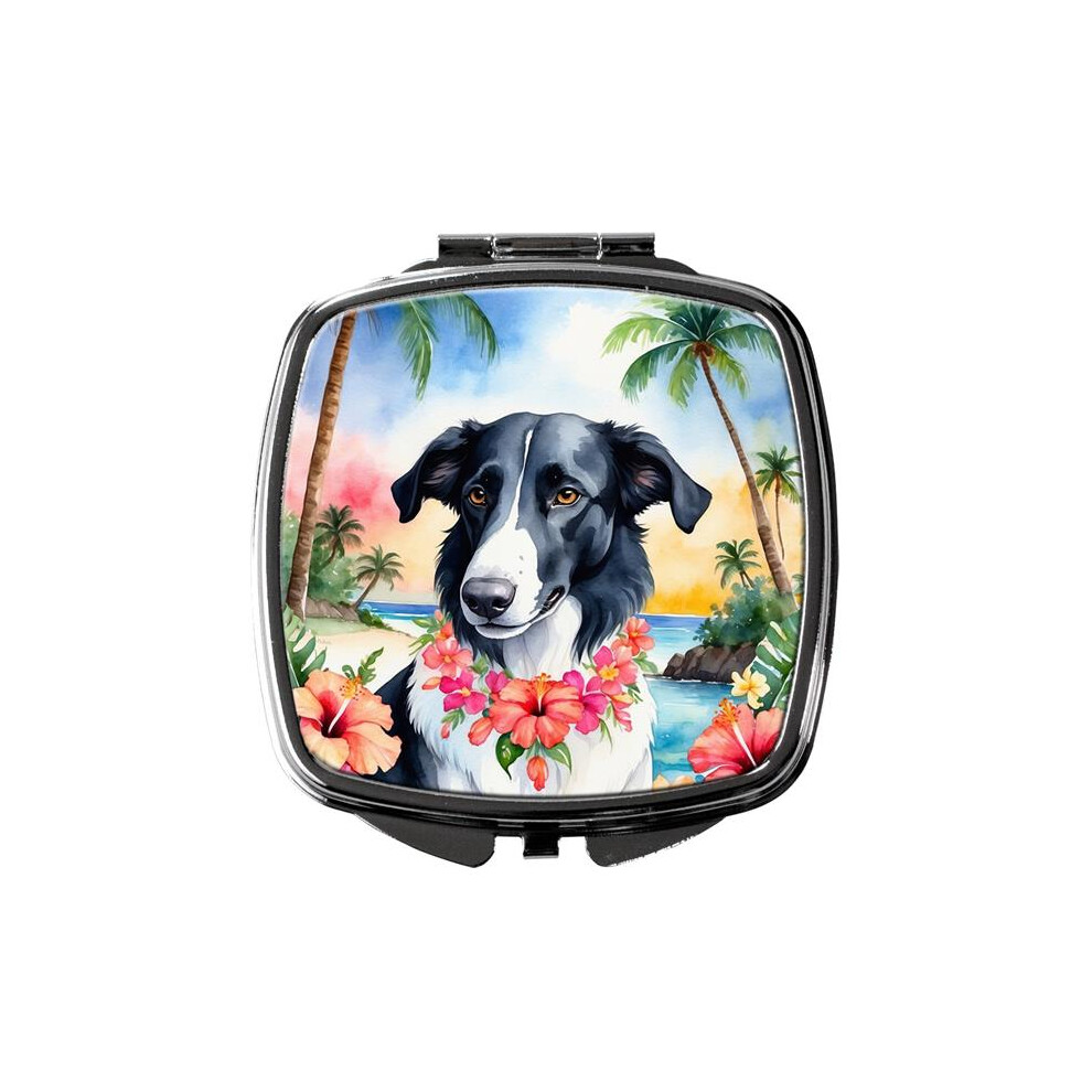 Carolines Treasures Dac6379scm 3 X 2.75 In. Borzoi Luau Compact Mirror