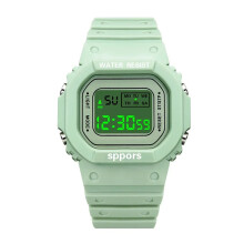 (style2 green) Kids Digital Watch Luminous Alarm Watch for Boys Girls
