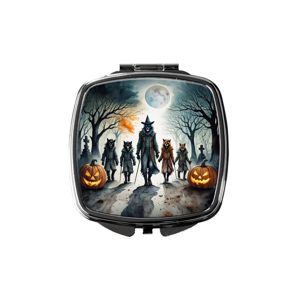 Carolines Treasures Dac2280scm 3 X 2.75 In. Werewolves Spooky Halloween Compact Mirror