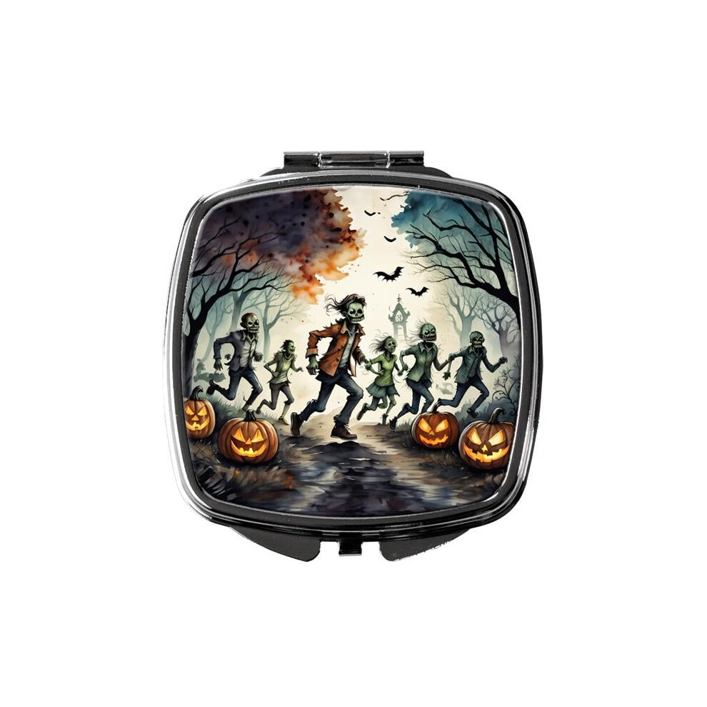 Carolines Treasures Dac2287scm 3 X 2.75 In. Zombies Spooky Halloween Compact Mirror