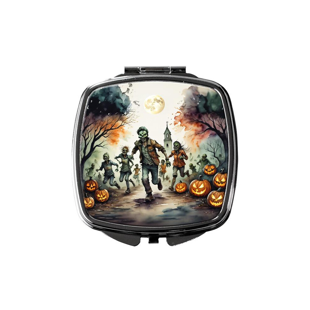 Carolines Treasures Dac2290scm 3 X 2.75 In. Zombies Spooky Halloween Compact Mirror