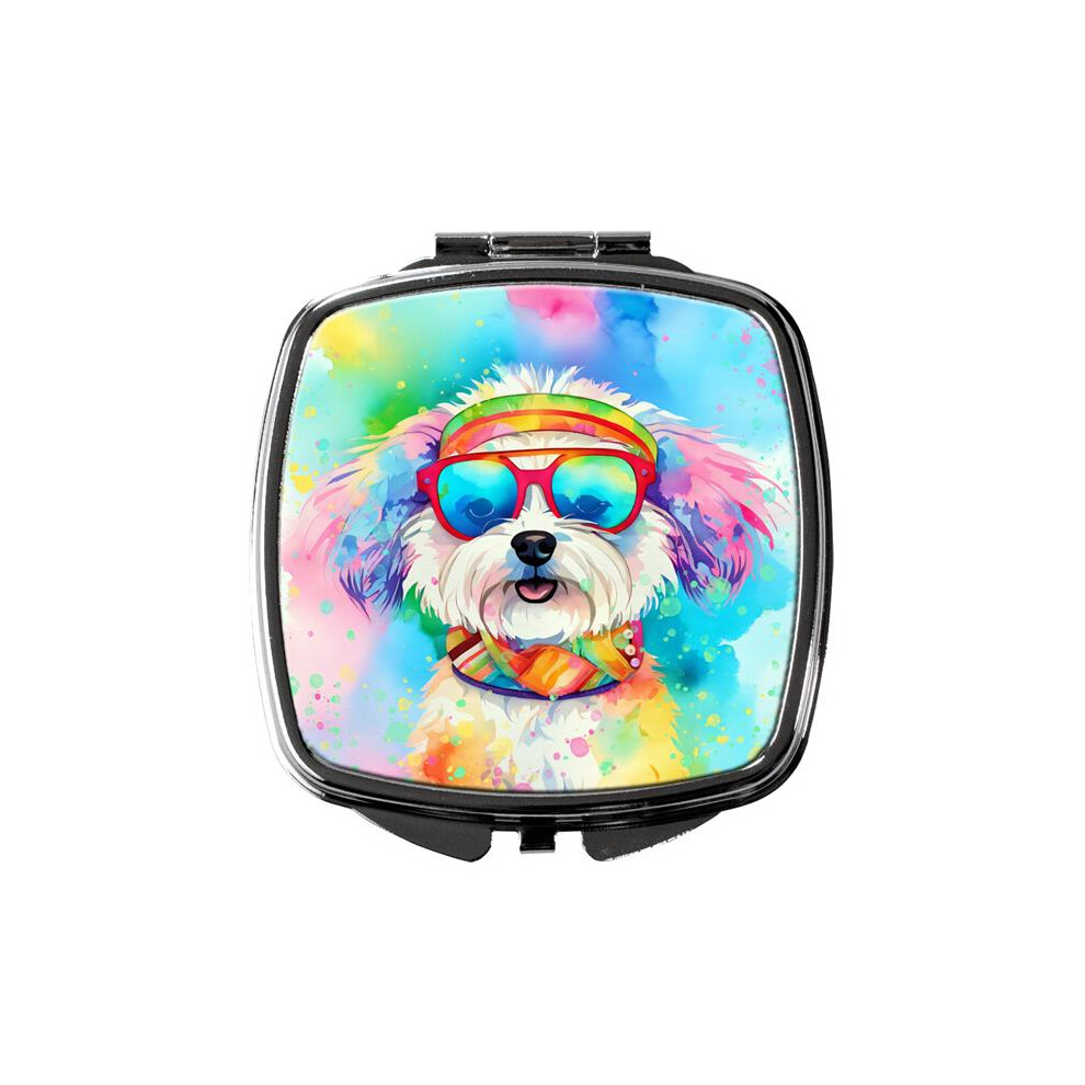 Carolines Treasures Dac2463scm 3 X 2.75 In. Bichon Frise Hippie Dawg Compact Mirror