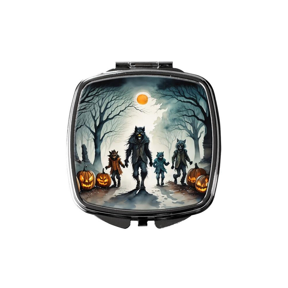Carolines Treasures Dac2279scm 3 X 2.75 In. Werewolves Spooky Halloween Compact Mirror