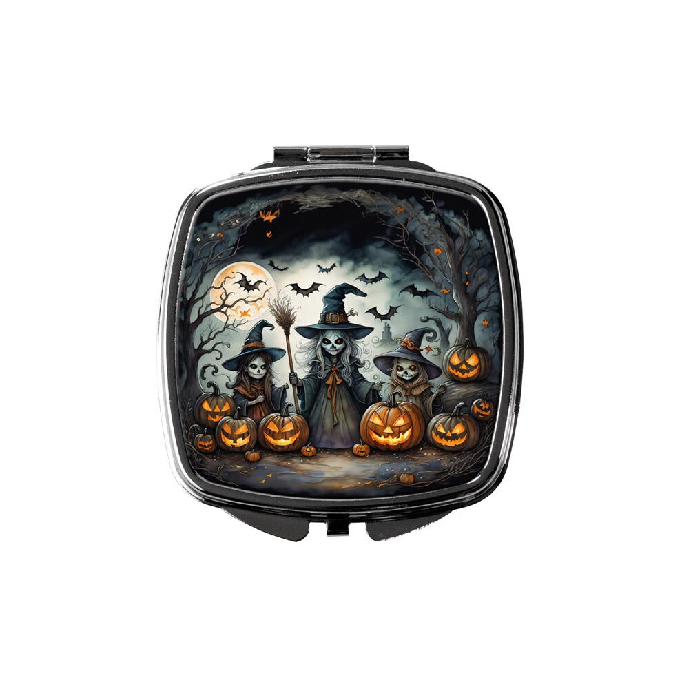 Carolines Treasures Dac2284scm 3 X 2.75 In. Witches Spooky Halloween Compact Mirror