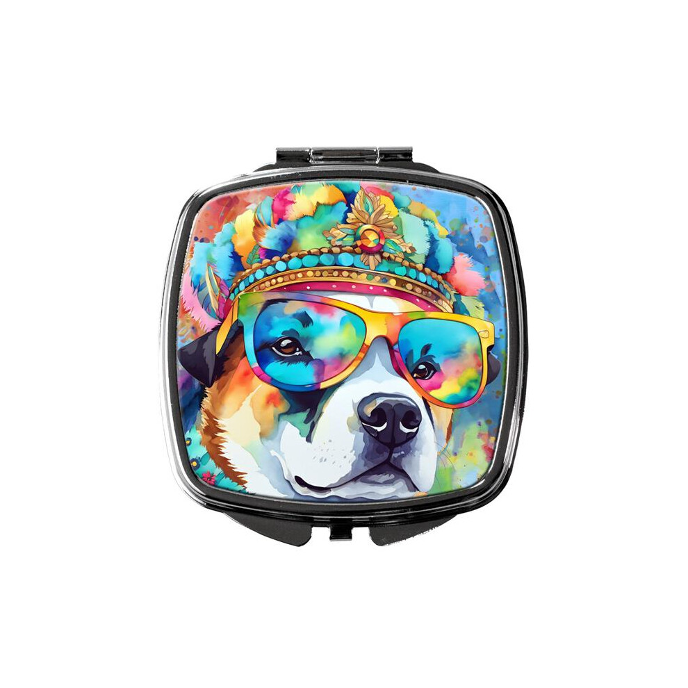 Carolines Treasures Dac2450scm 3 X 2.75 In. Akita Hippie Dawg Compact Mirror