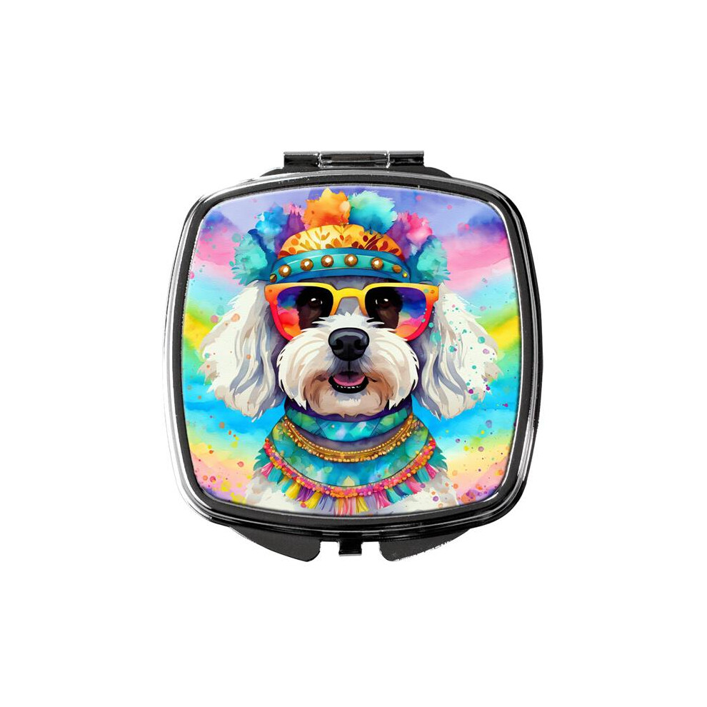 Carolines Treasures Dac2464scm 3 X 2.75 In. Bichon Frise Hippie Dawg Compact Mirror